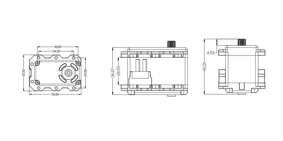 drawing of S6028 servo